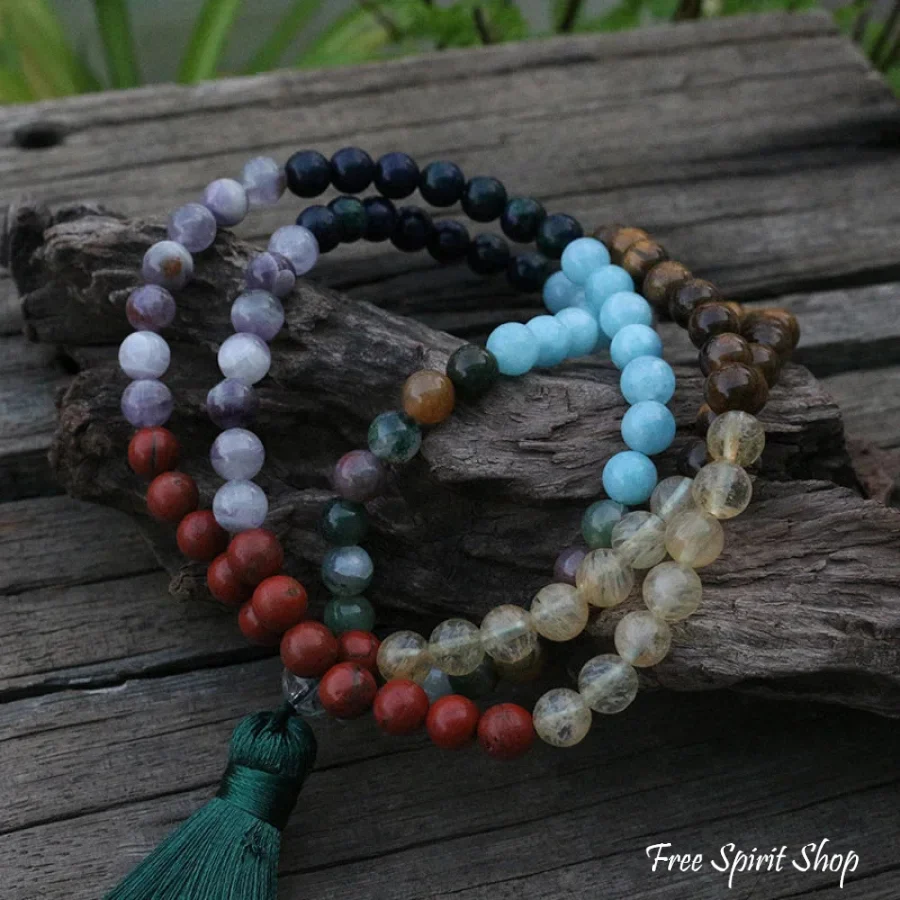 108 7 Chakras Natural Stone Mala Beads - Image 4