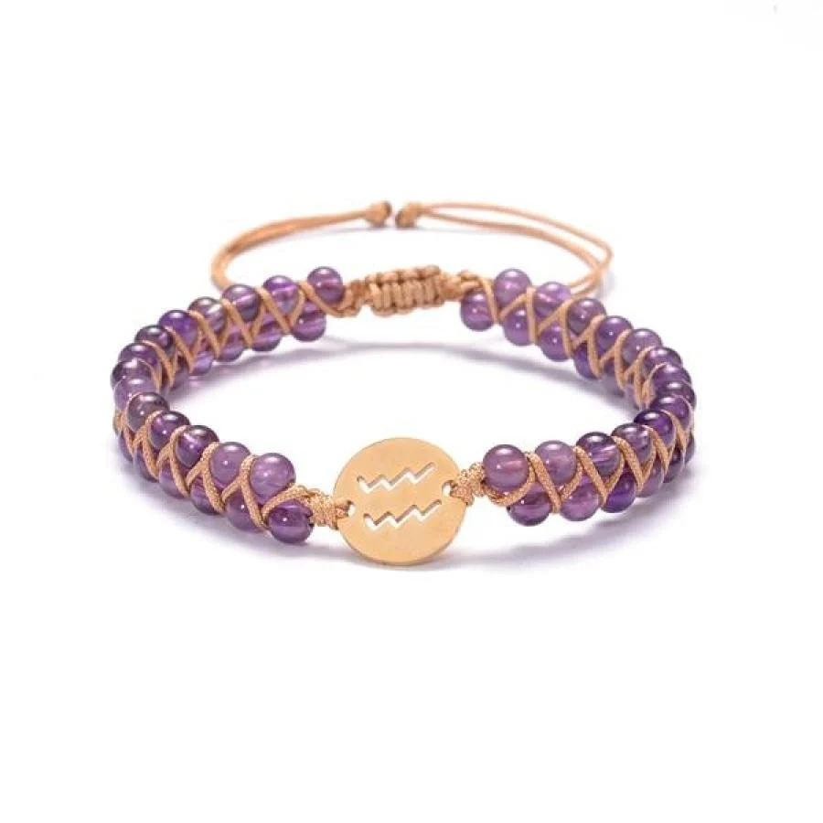 12 Zodiac Sign & Birthstone Charm Bracelets - Image 15