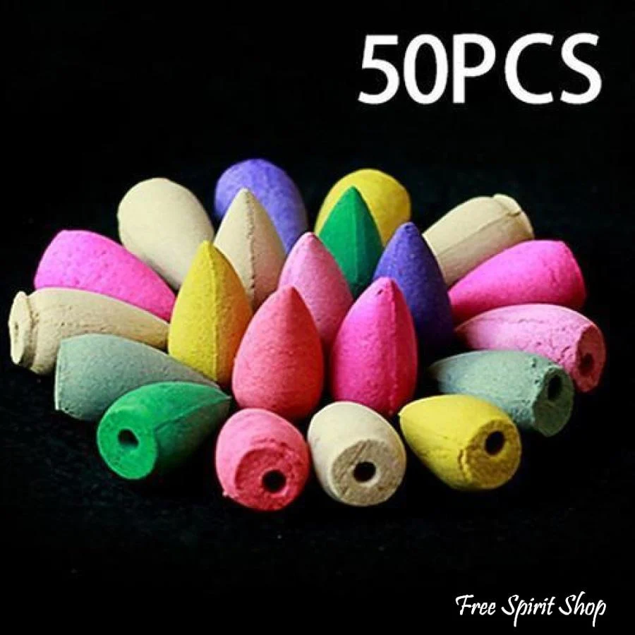 50 Natural Back-flow Incense Cones - Image 3