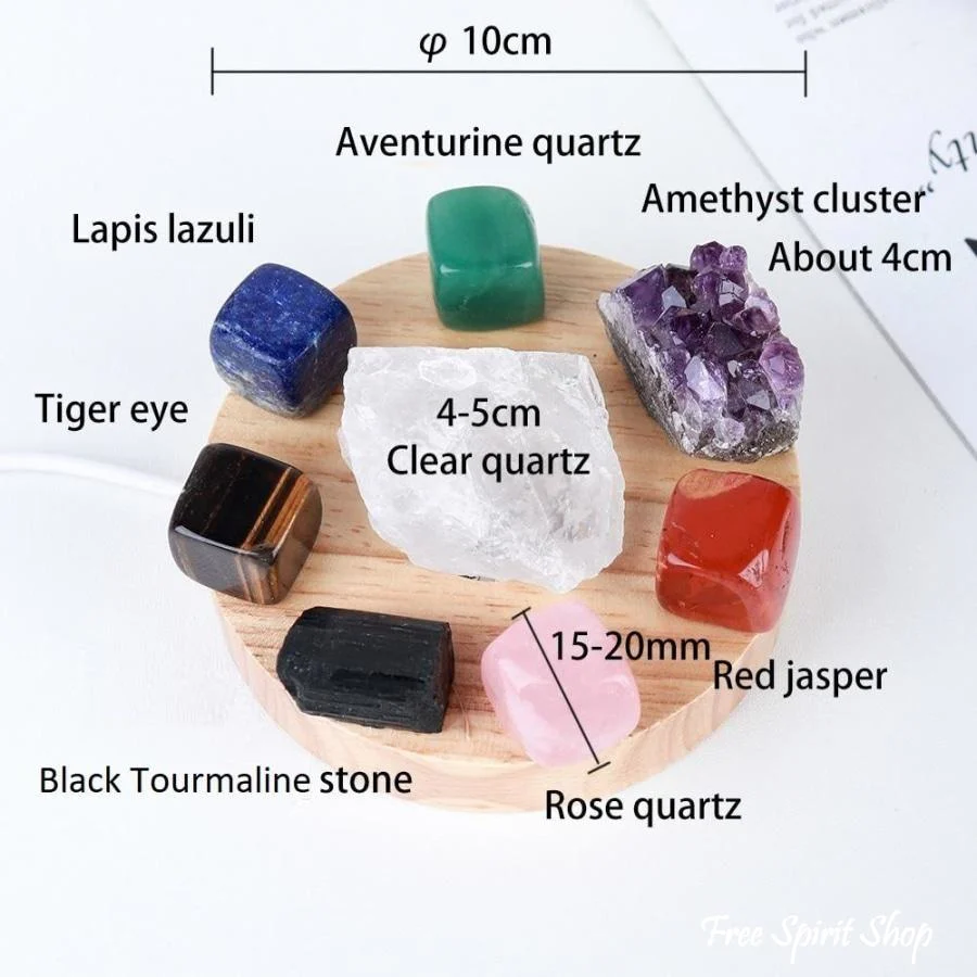 7 Chakra Energy Balancing Crystal Lamp - Image 3