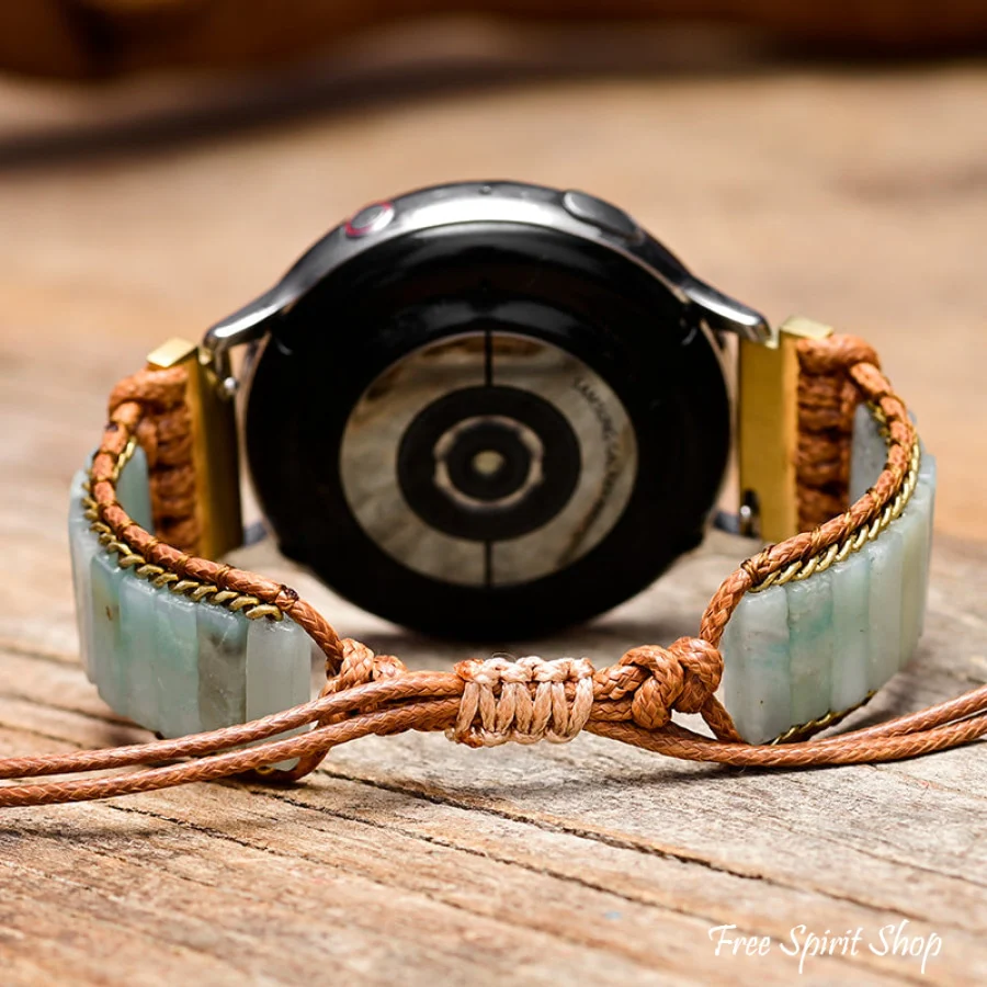 Amazonite Tube Samsung / Garmin Watch Band - Image 3
