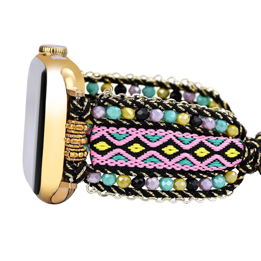 Aztec Dream Beaded Nylon Apple Watch Band - Image 4