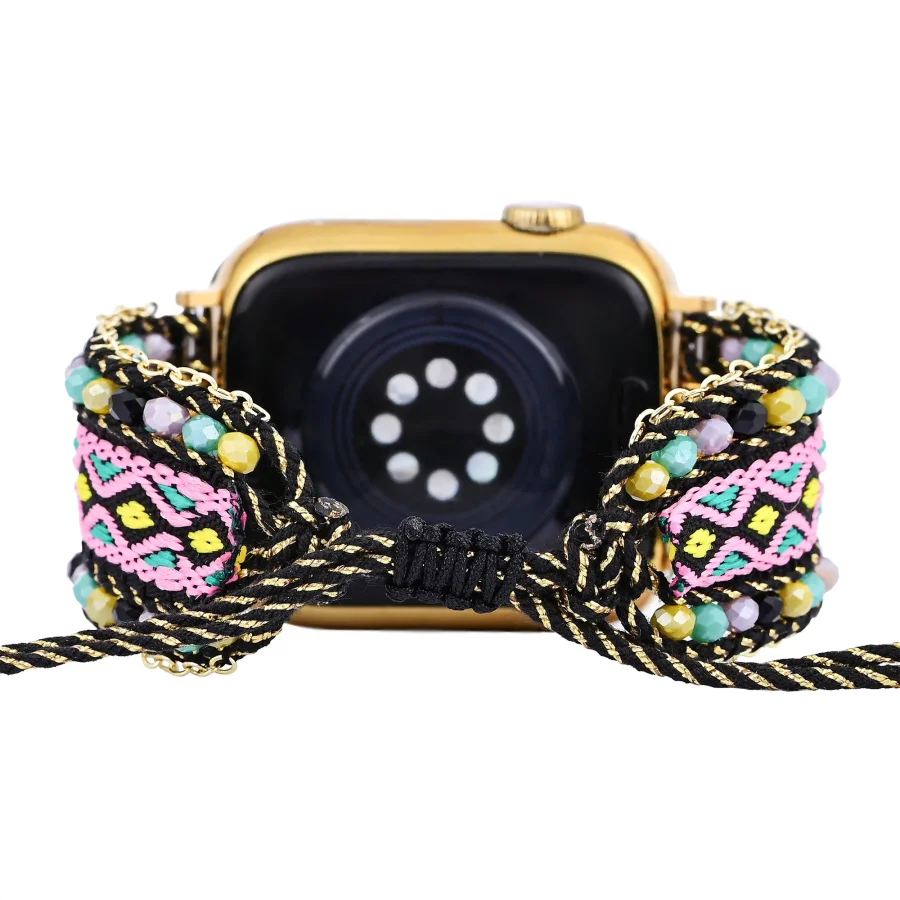 Aztec Dream Beaded Nylon Apple Watch Band - Image 5