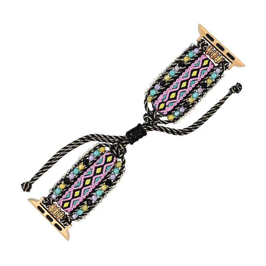 Aztec Dream Beaded Nylon Apple Watch Band - Image 6
