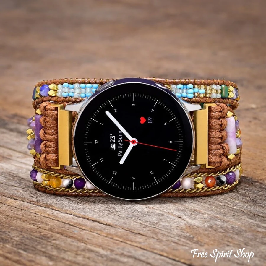 Bohemian Google Pixel Watch Band With Miyuki Beads