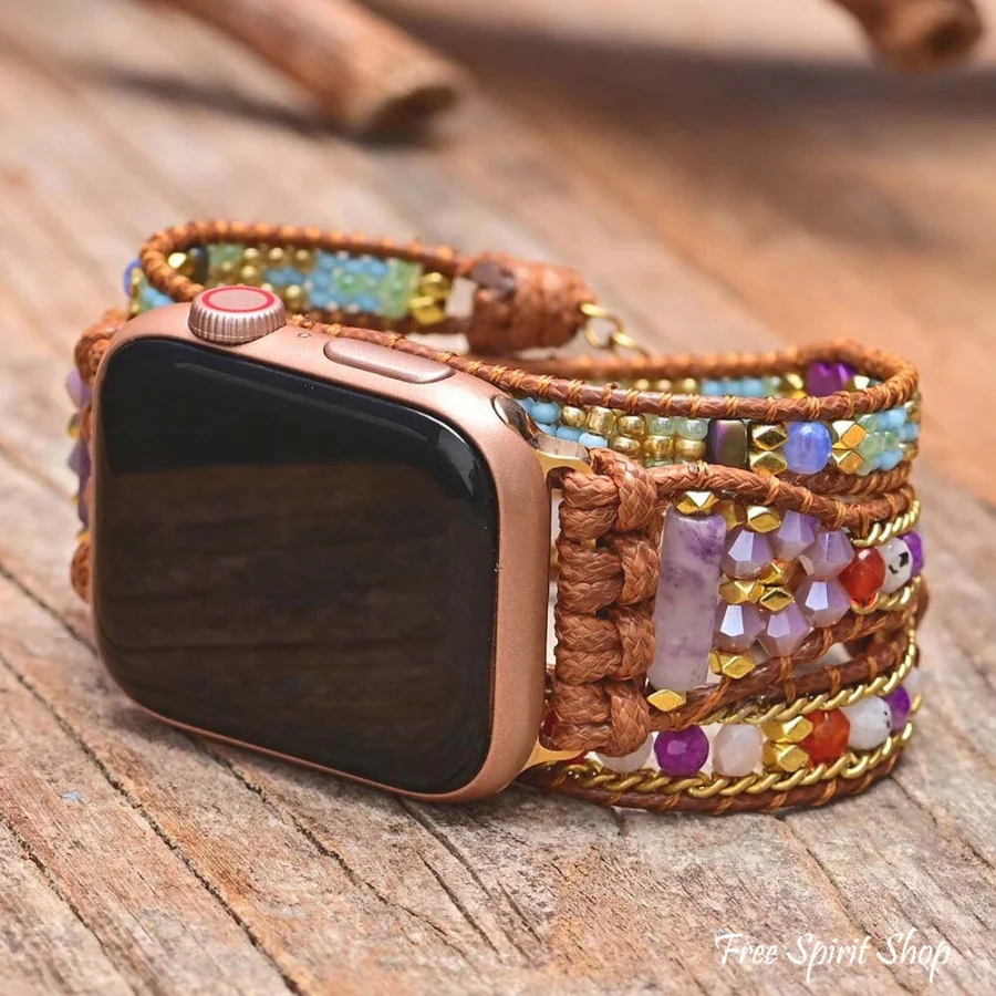 Bohemian Style Mixed Beads Apple Watch Band - Image 2