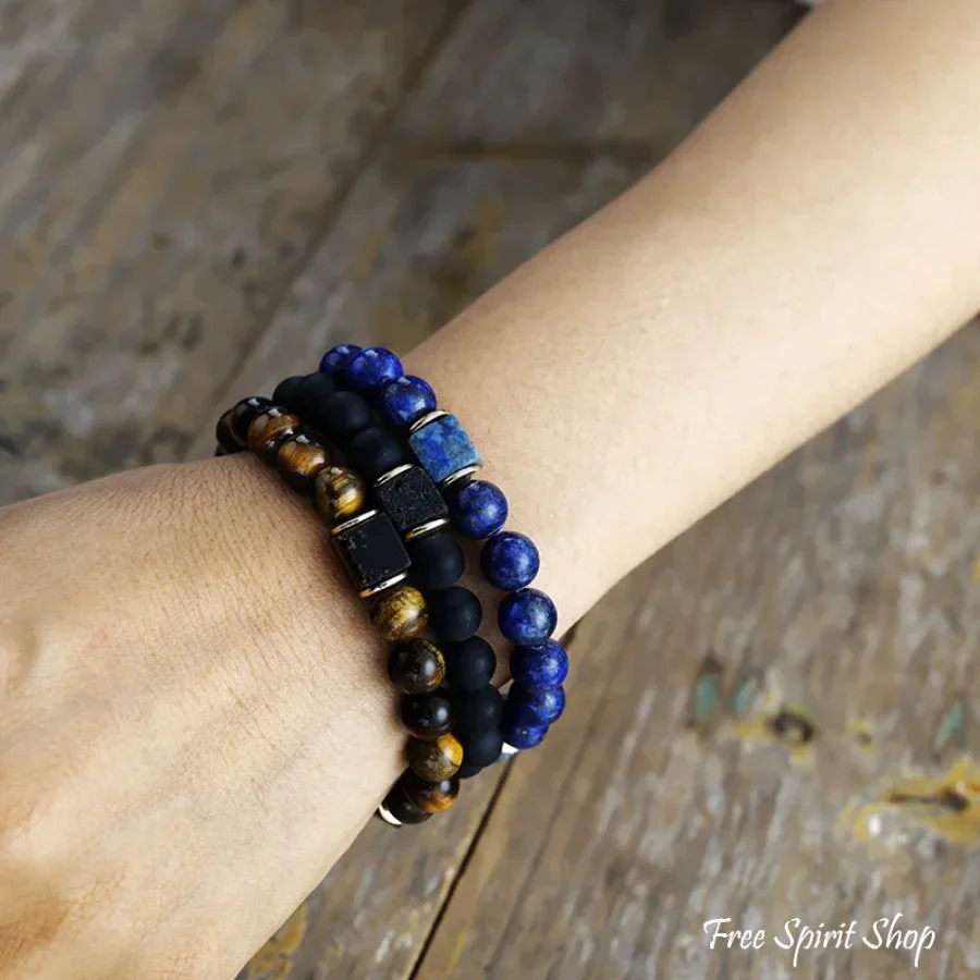 Bold Tiger’s Eye Beaded Bracelet – Strength & Confidence - Image 4