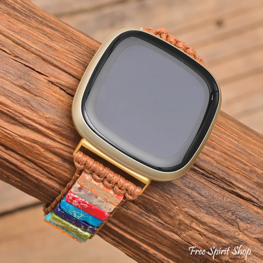 Chakra Gold Jasper Fitbit Watch Band - Image 2