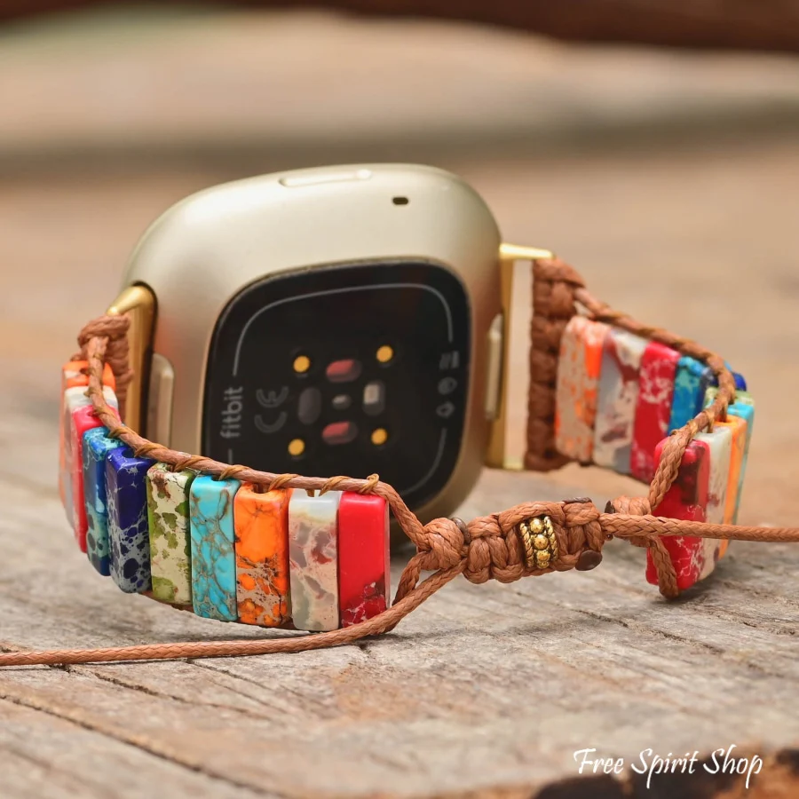 Chakra Gold Jasper Fitbit Watch Band - Image 3