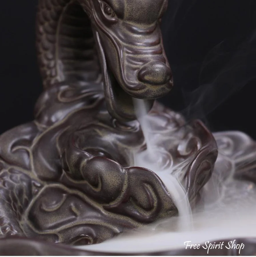 Dragon Ceramic Incense Burner - Image 3