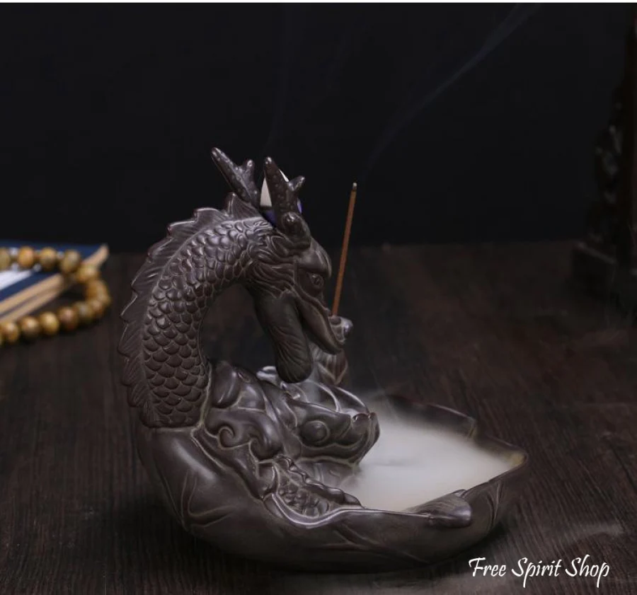 Dragon Ceramic Incense Burner - Image 4