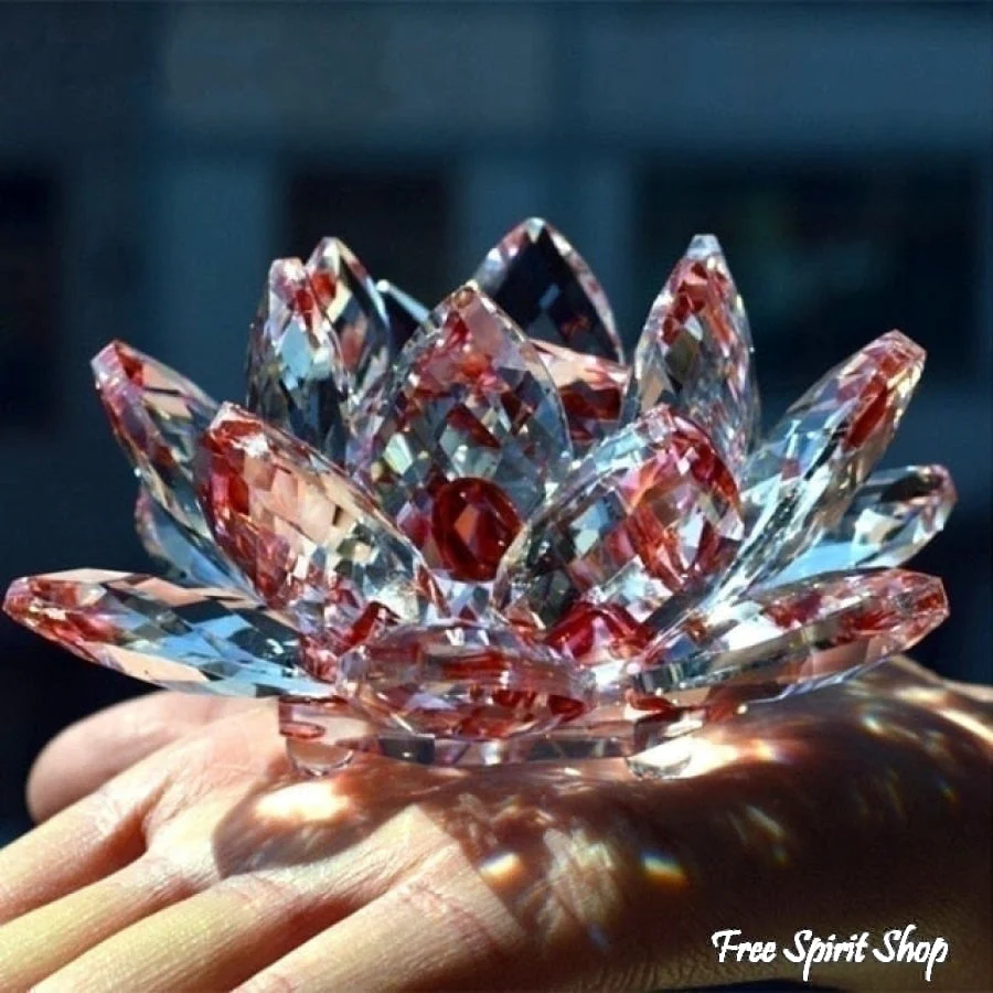 Feng Shui Crystal Lotus Flower - Image 11