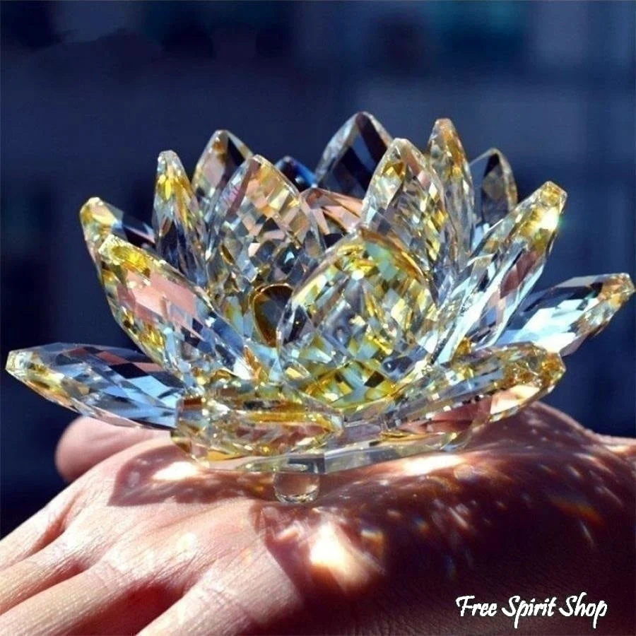 Feng Shui Crystal Lotus Flower - Image 5