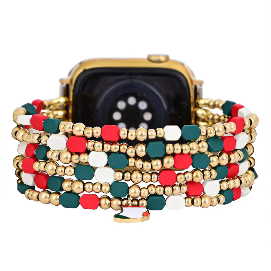 Festive Cheer Christmas Apple Watch Band in Red & Green - Image 5