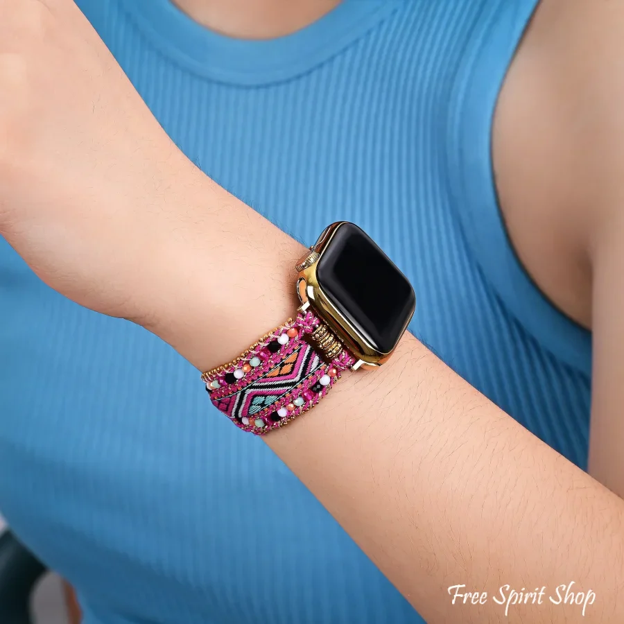 Fiesta Sunset Woven Nylon Apple Watch Band - Image 2