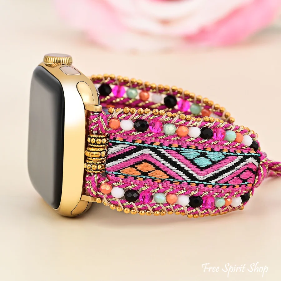 Fiesta Sunset Woven Nylon Apple Watch Band - Image 3