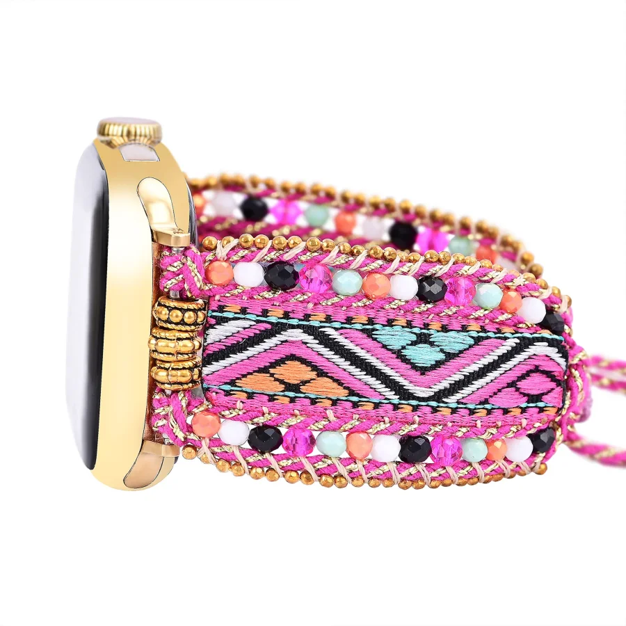 Fiesta Sunset Woven Nylon Apple Watch Band - Image 4