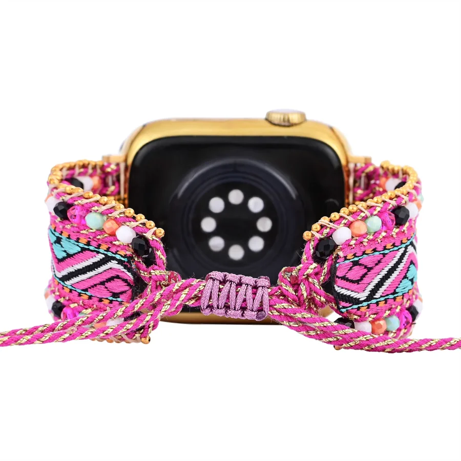 Fiesta Sunset Woven Nylon Apple Watch Band - Image 5