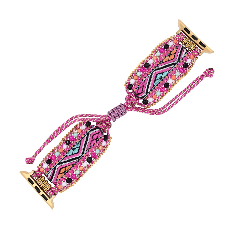 Fiesta Sunset Woven Nylon Apple Watch Band - Image 6