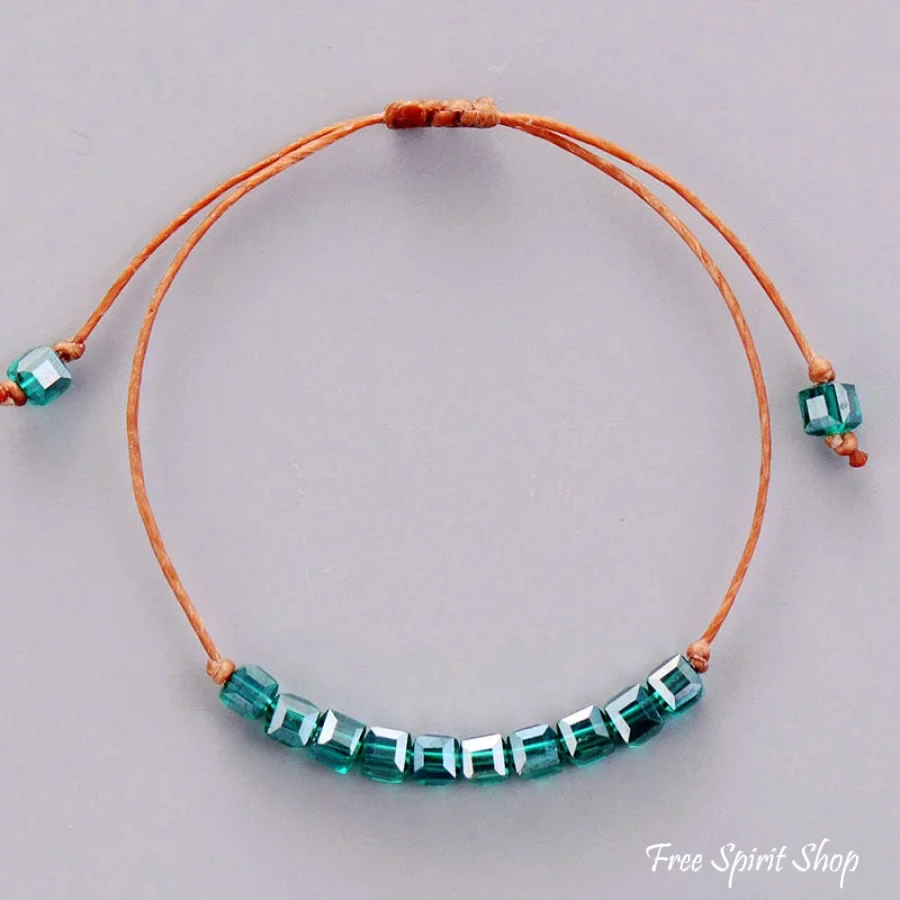 Handmade Boho Crystal Bracelet - 6 Colours - Image 3