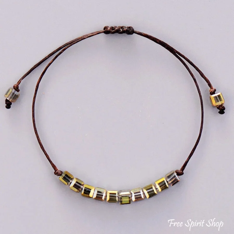 Handmade Boho Crystal Bracelet - 6 Colours - Image 4
