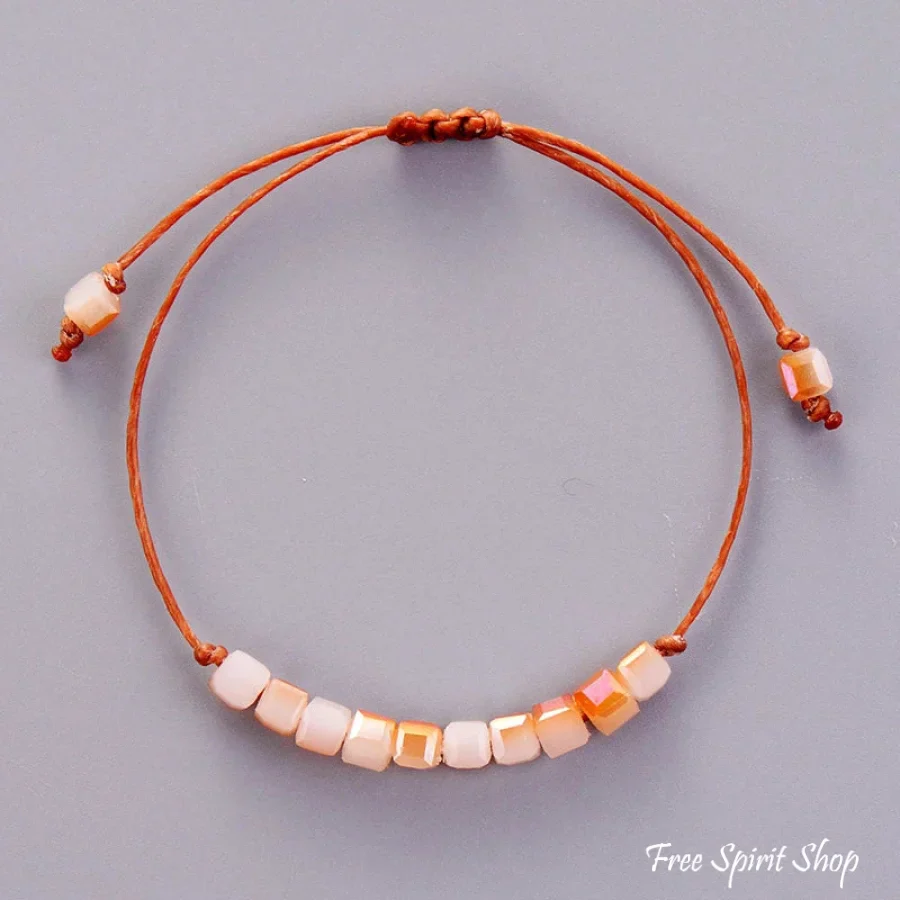 Handmade Boho Crystal Bracelet - 6 Colours - Image 5