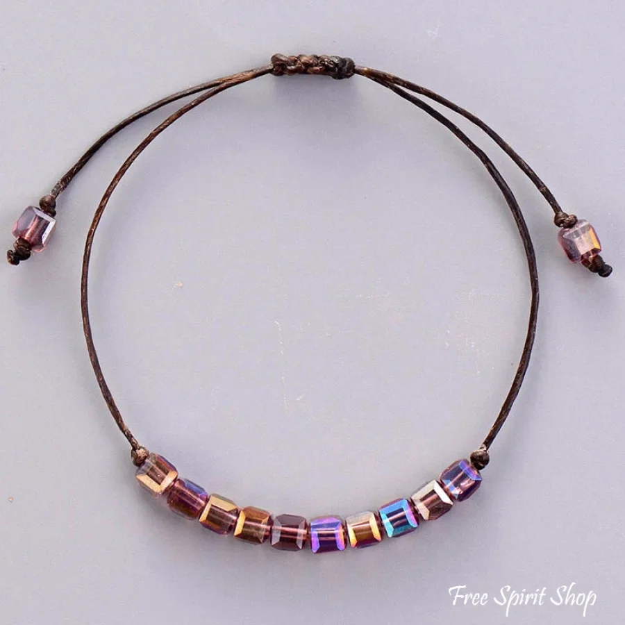 Handmade Boho Crystal Bracelet - 6 Colours - Image 6