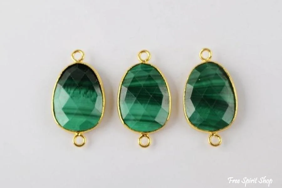 Handmade Malachite Chrysocolla & Pearl Wrap Bracelet - Image 3