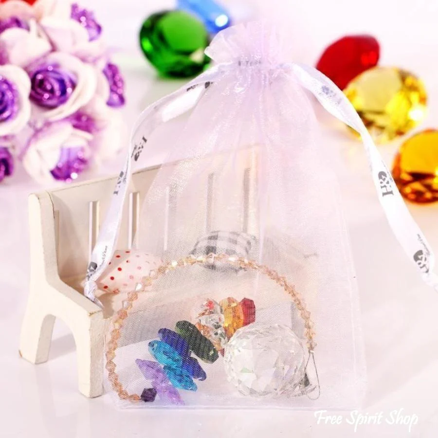Handmade Rainbow 7 Chakra Crystal Ball Suncatcher - Image 3
