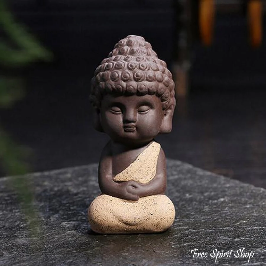 Little Buddha Statue in Ceramic - Image 4