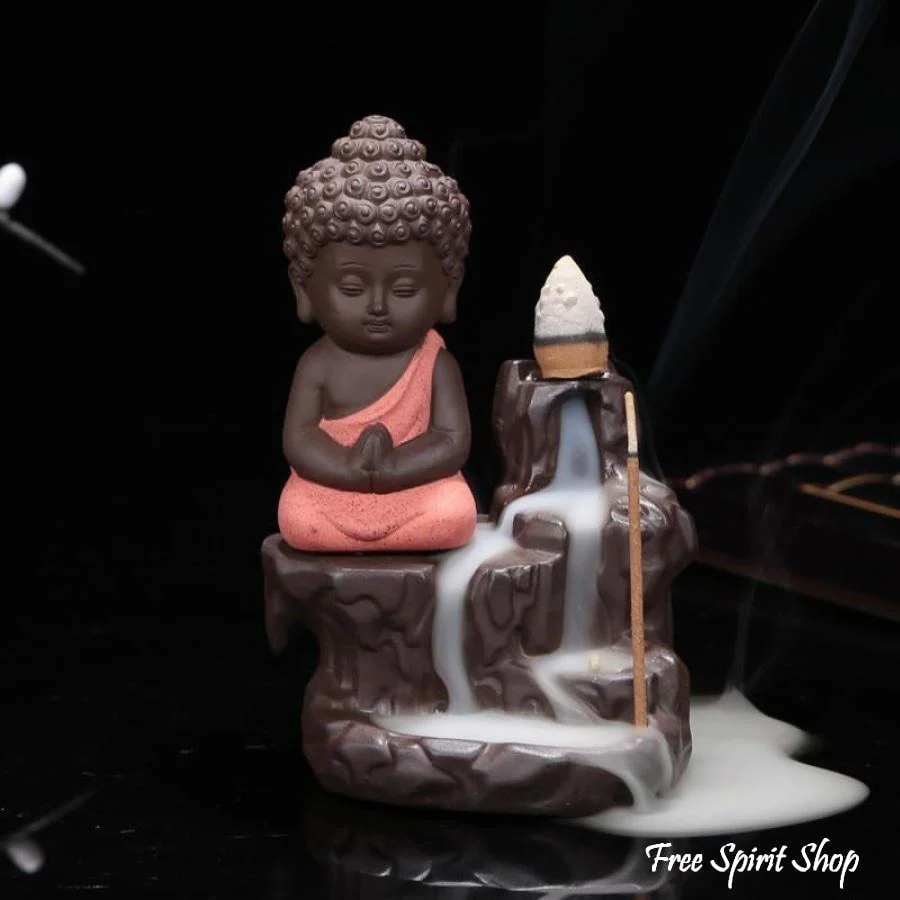 Buddha On The Mountain Incense Burner + 20 incense cones - Image 3