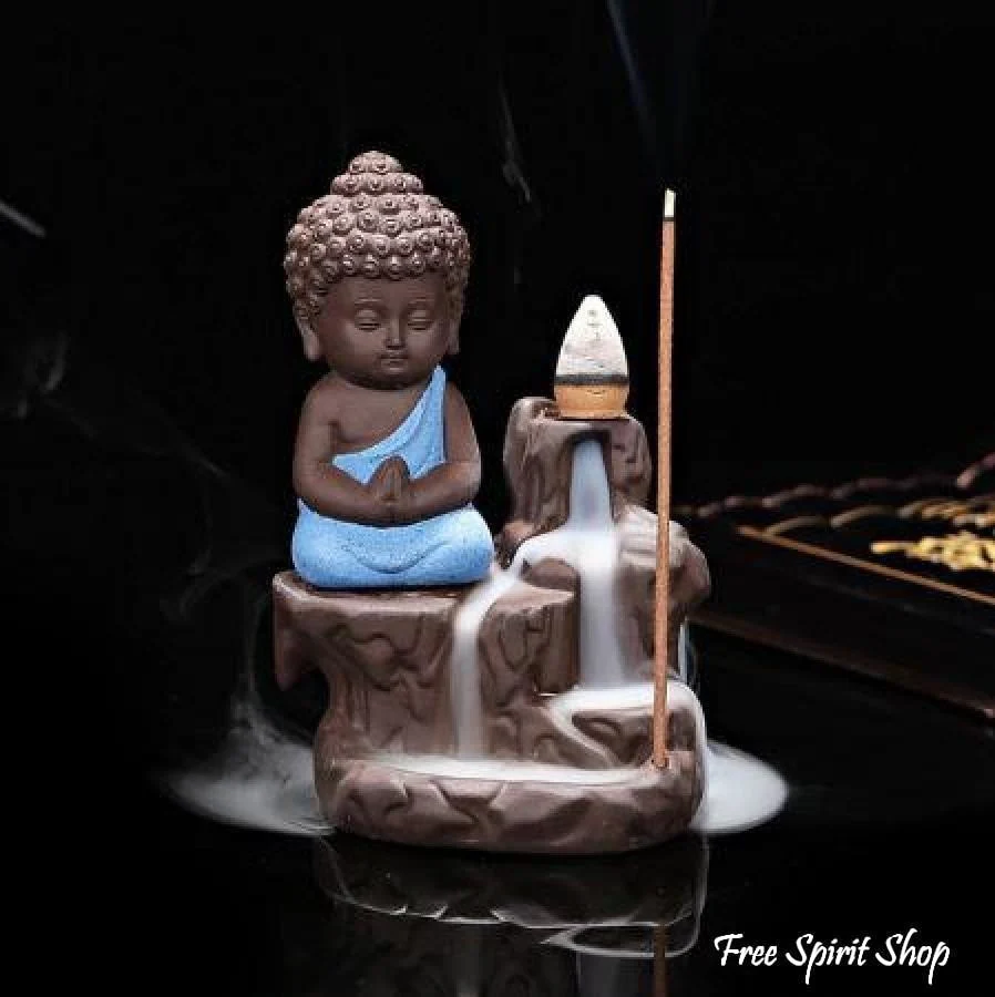 Buddha On The Mountain Incense Burner + 20 incense cones - Image 4