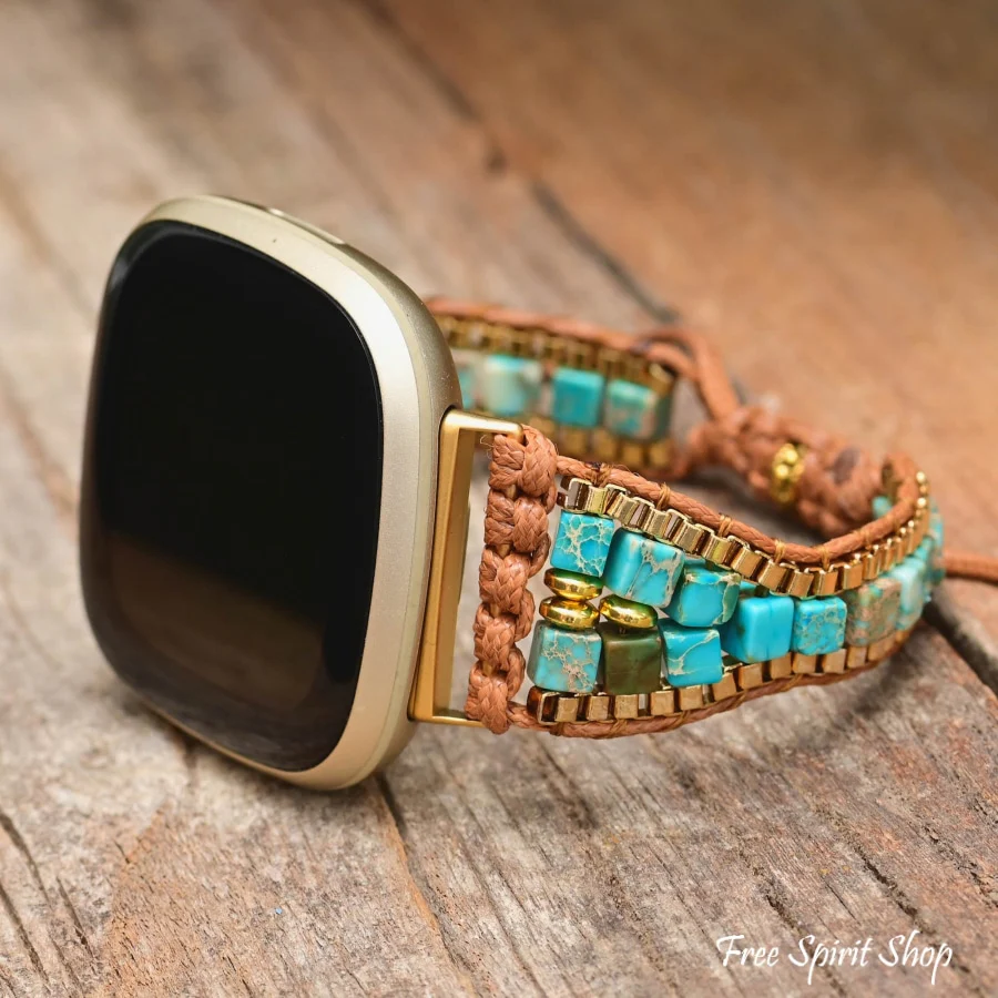Mini Turquoise Fitbit Watch Band - Image 3