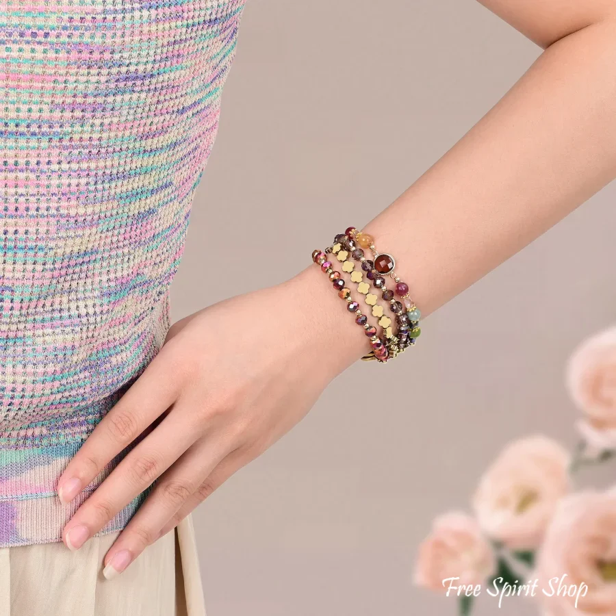 Multi-Color Boho Luxe Beaded Apple Watch Band - Image 3