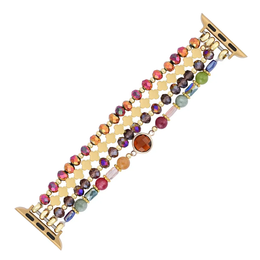 Multi-Color Boho Luxe Beaded Apple Watch Band - Image 4
