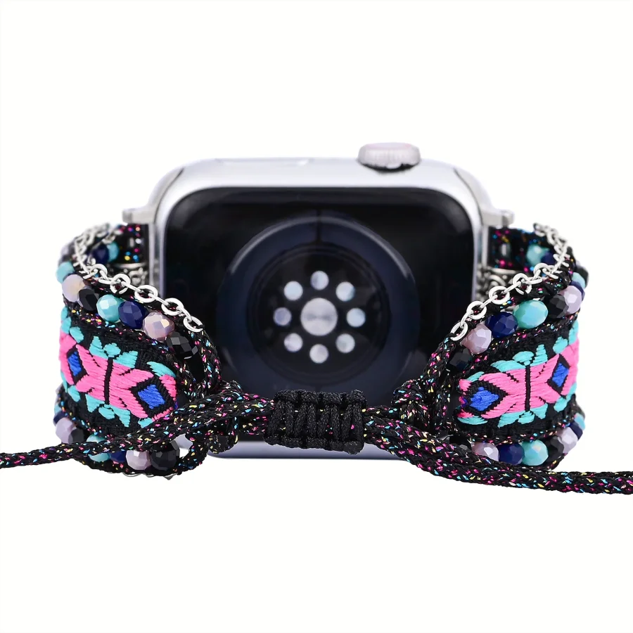 Mystic Night Gemstone Nylon Apple Watch Band - Image 5