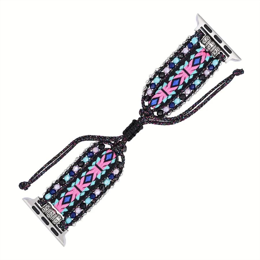 Mystic Night Gemstone Nylon Apple Watch Band - Image 6