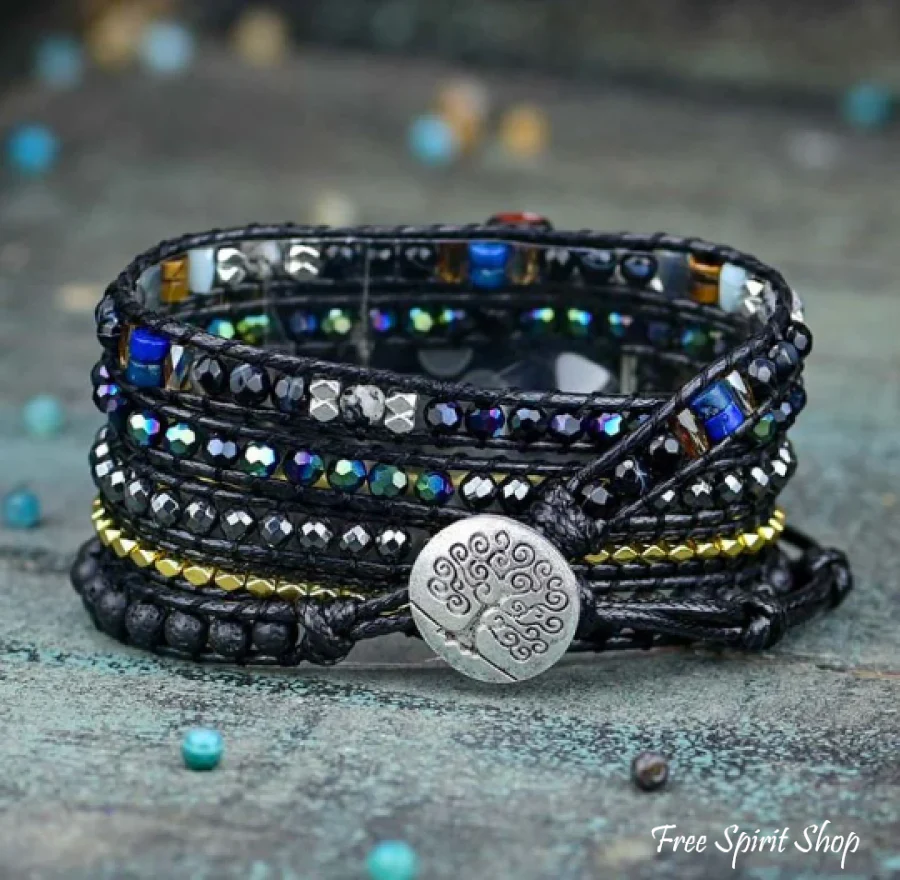 Natural Black Lava Beaded Apple Watch Band - Image 3