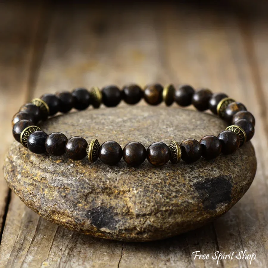 Natural Bronzite & Blue Aventurine Bead Bracelets - Image 5