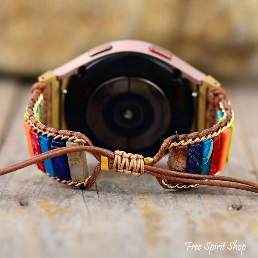 Natural Chakra Jasper Samsung Galaxy Watch Band - Image 3