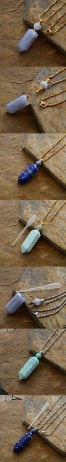 Natural Crystal Perfume Bottle Necklace - Image 9