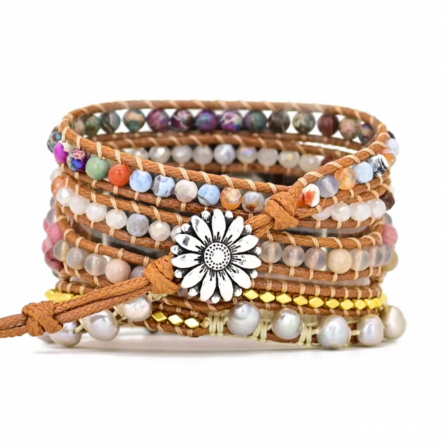 Natural Freshwater Pearl Bead Samsung / Garmin Watch Band - Image 5