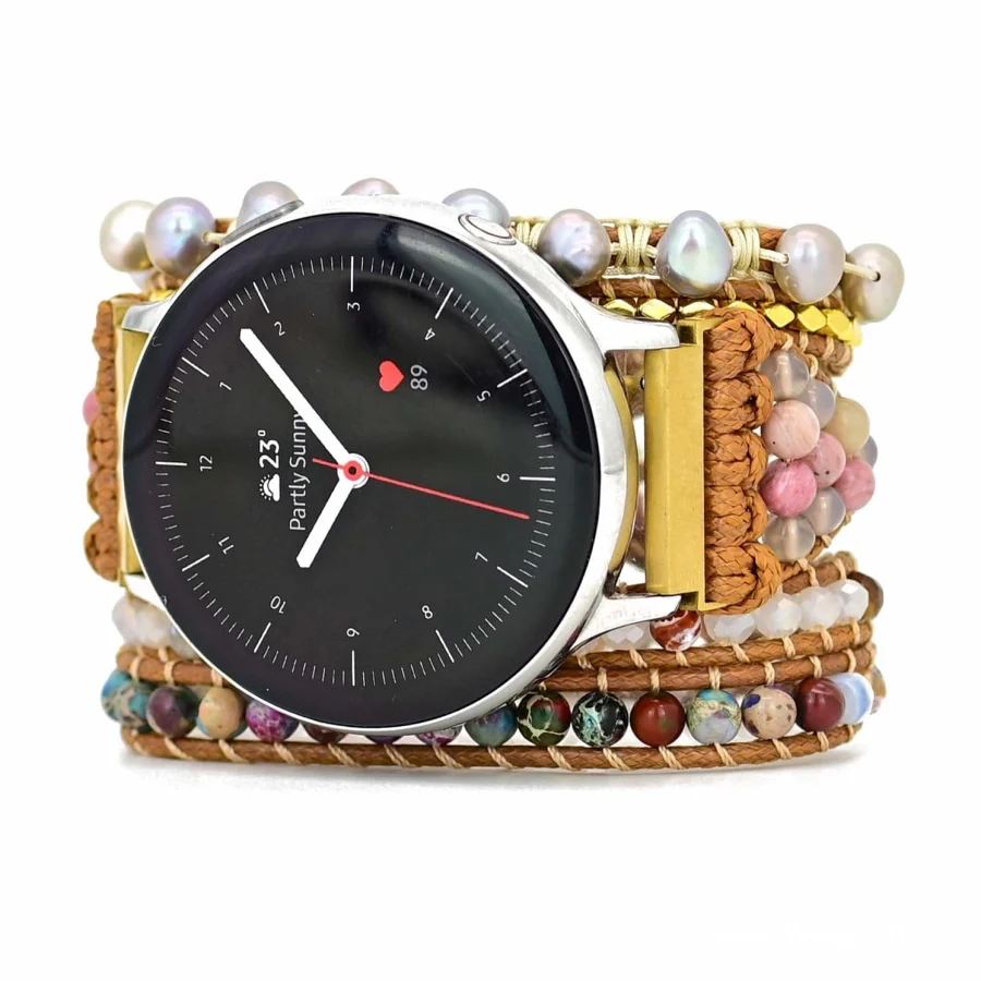 Natural Freshwater Pearl Bead Samsung / Garmin Watch Band - Image 6