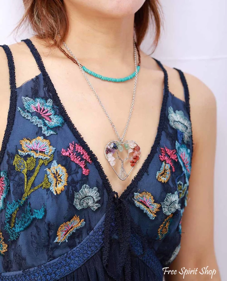 Natural Gemstone & Seed Bead Choker Necklaces - Image 5
