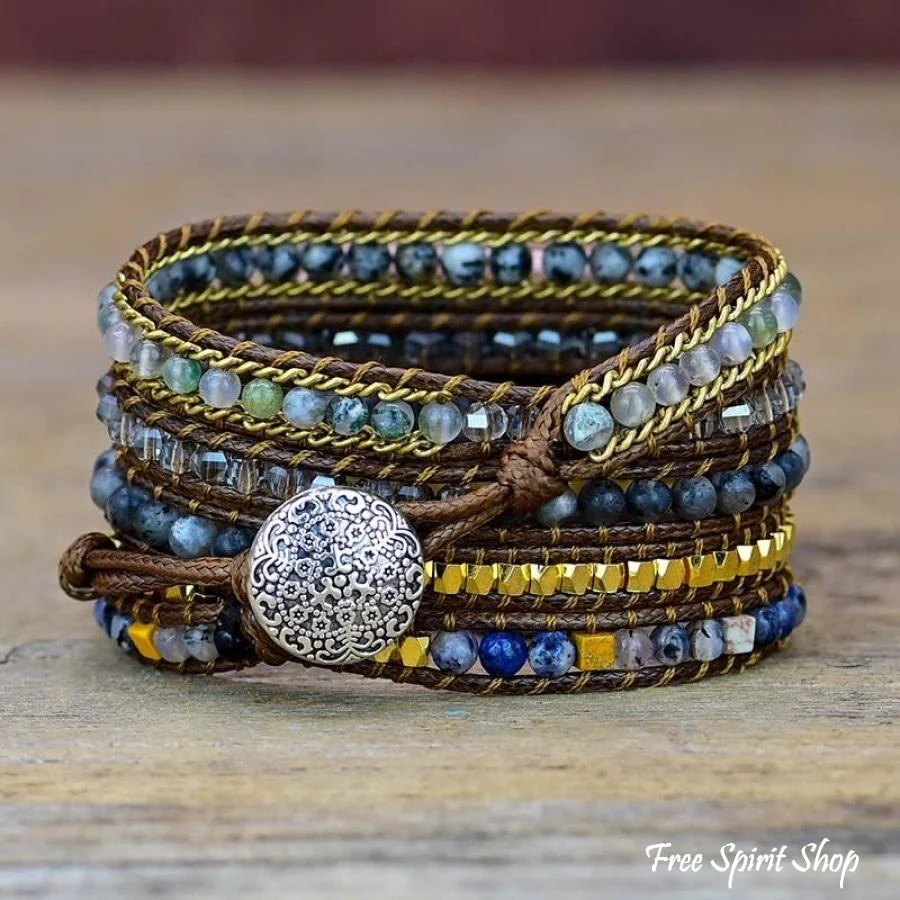 Natural Labradorite Beaded Apple Watch Band - Image 5