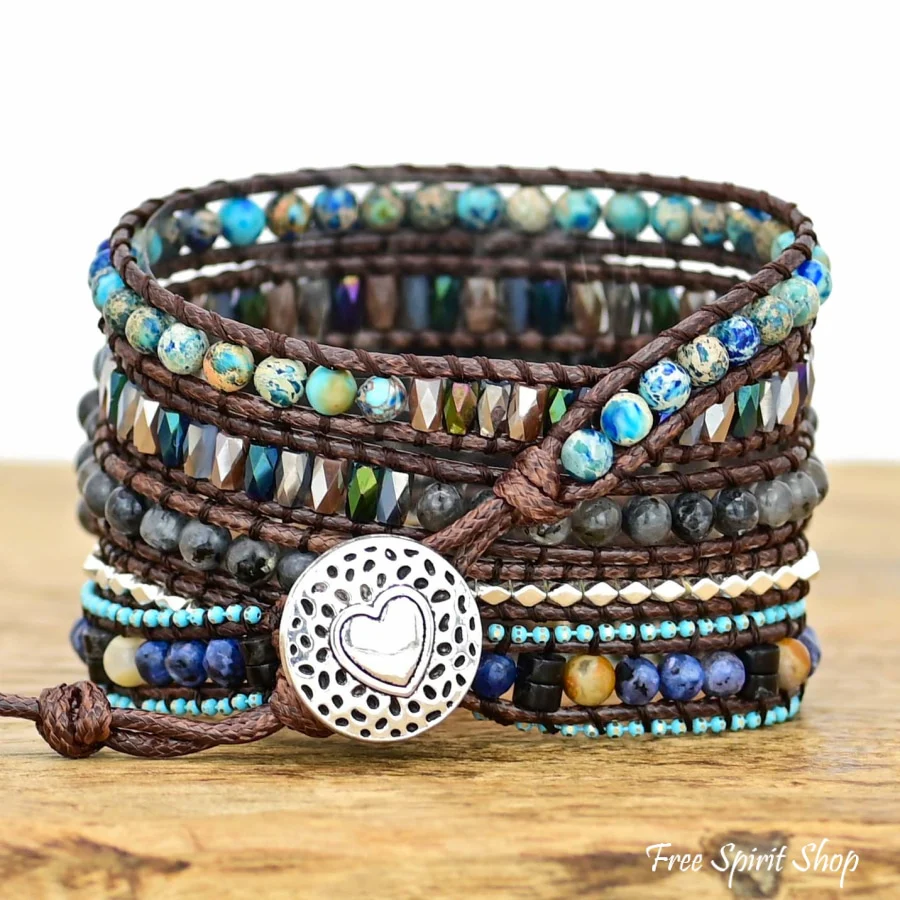 Natural Labradorite & Blue Jasper Samsung / Garmin Watch Band - Image 6