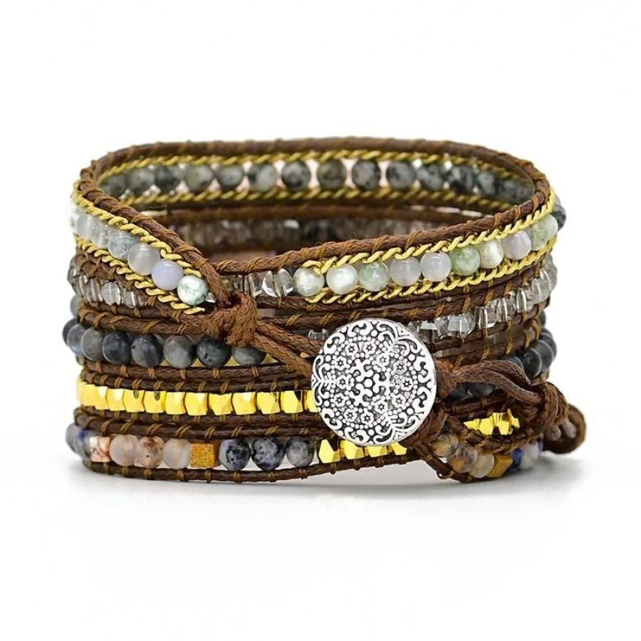 Natural Labradorite Fitbit Watch Band - Image 3