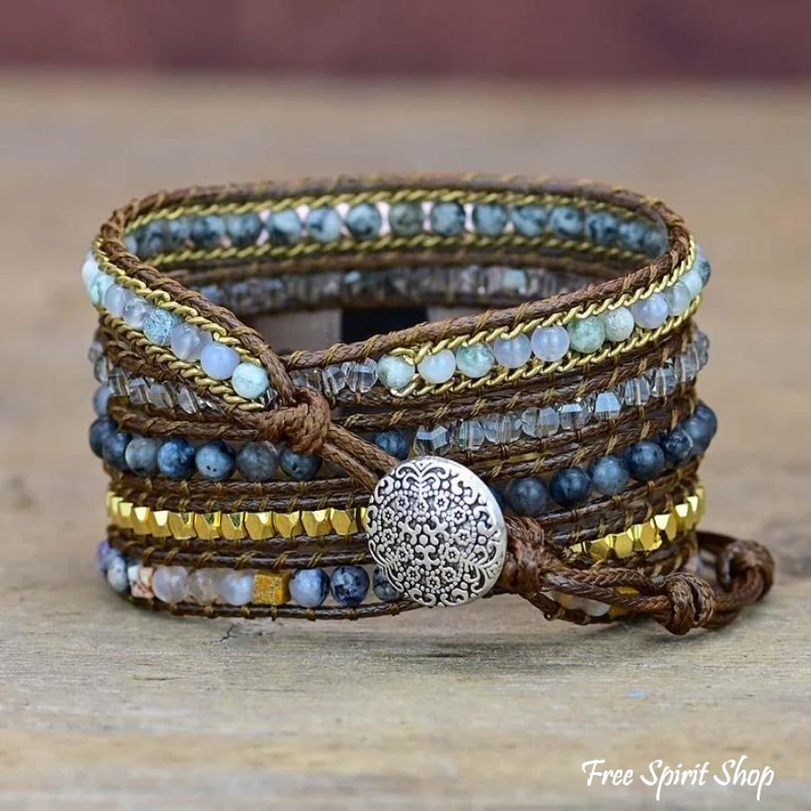 Natural Labradorite Fitbit Watch Band - Image 4