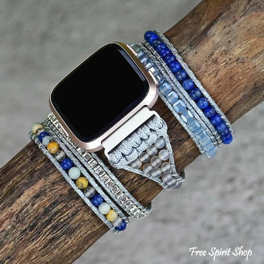 Natural Lapis Lazuli Fitbit Watch Band - Image 5
