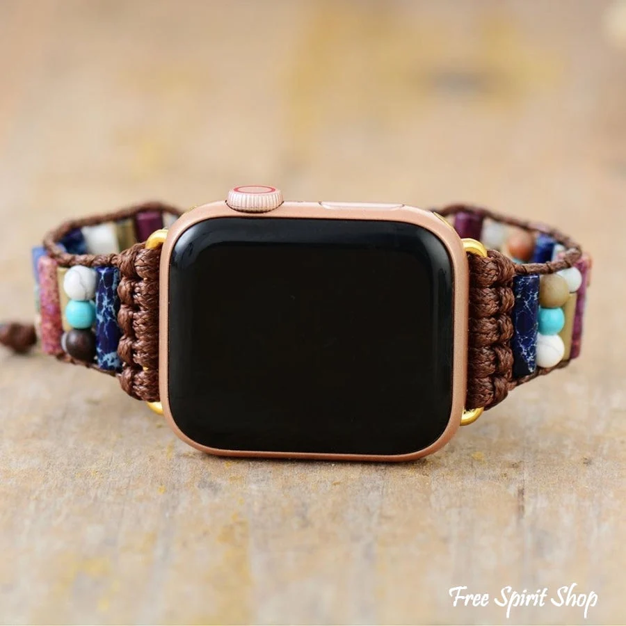 Natural Mix Gemstone Apple Watch Strap